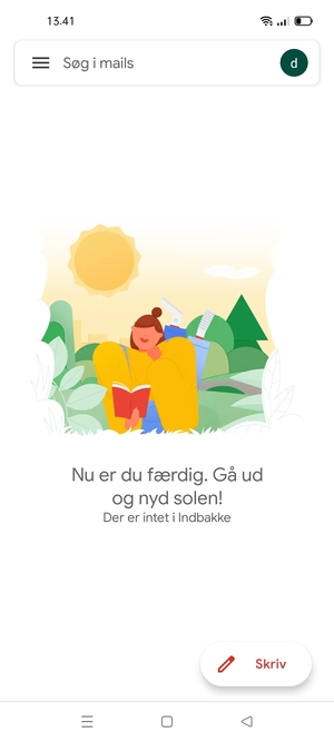 Din konto er klar til brug
