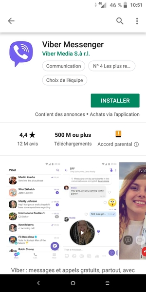 Sélectionnez INSTALLER