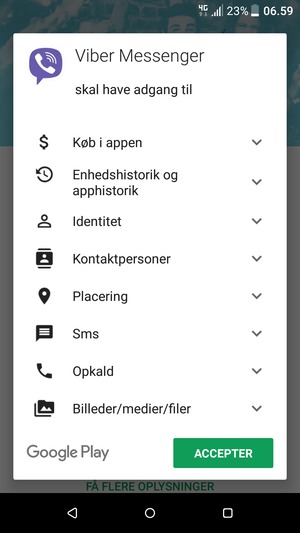 Vælg ACCEPTER