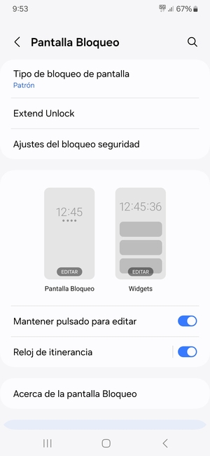 El teléfono ha sido asegurado con un bloqueo de pantalla