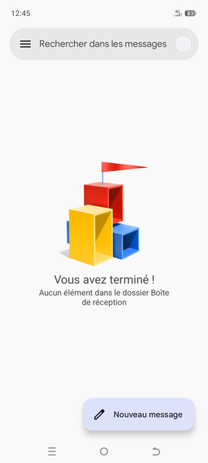Votre messagerie Gmail est prête à l'emploi