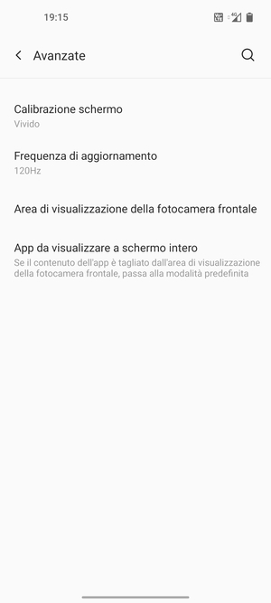 Seleziona Frequenza di aggiornamento