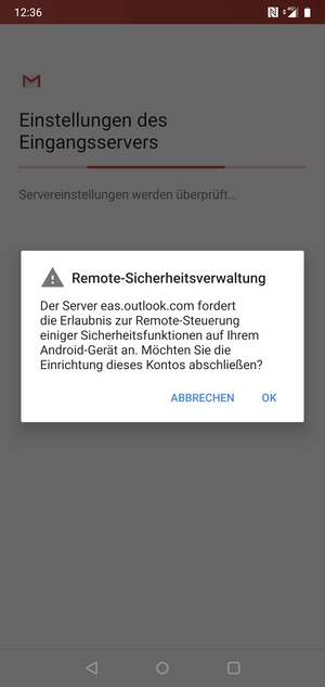 Wählen Sie OK