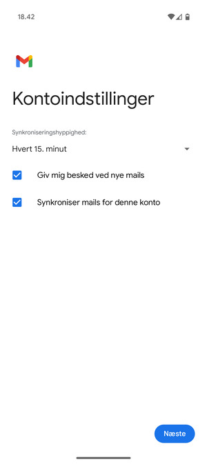 Vælg Næste