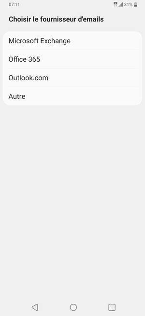 Sélectionnez Autre