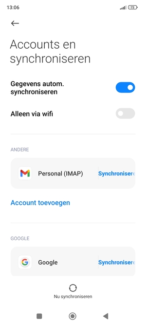 Selecteer Google