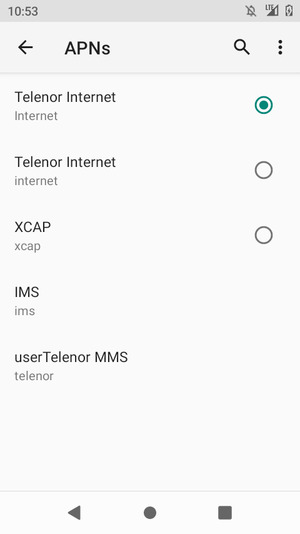 Select the Menu button