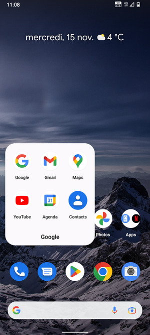 Sélectionnez Gmail