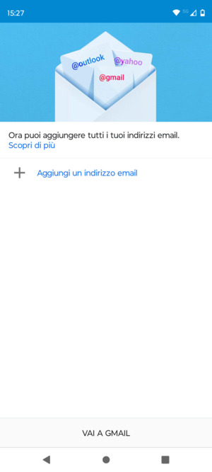 Seleziona Aggiungi un indirizzo email