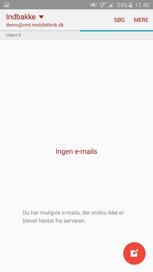 Din konto er klar til brug
