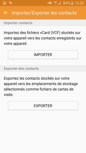 Sélectionnez IMPORTER