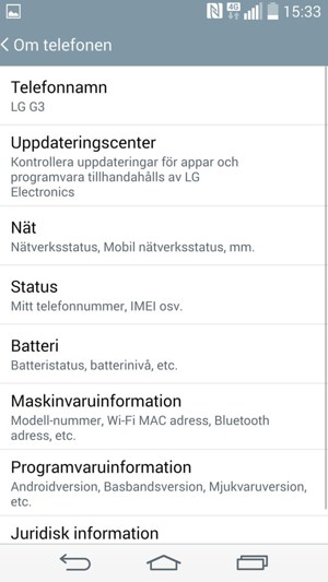 Välj Uppdateringscenter
