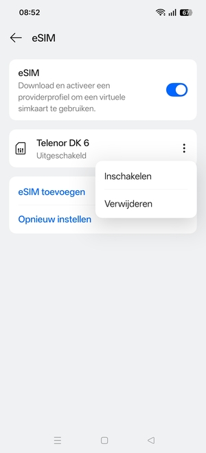 Selecteer  Inschakelen