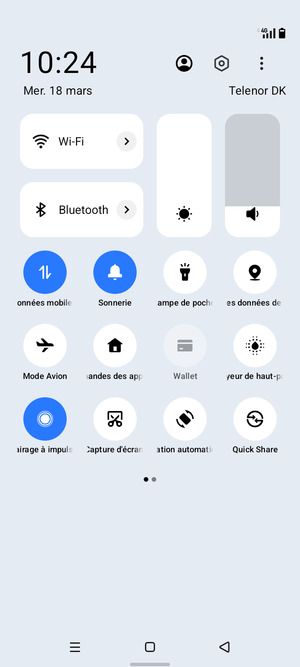 Activer le Luminosité automatique