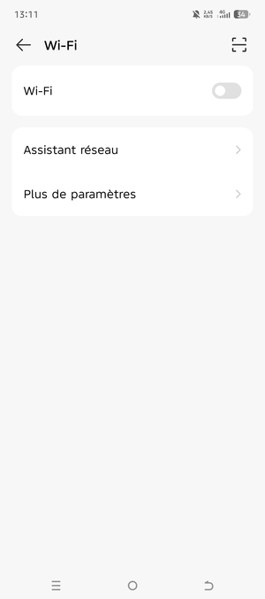 Activer le Wi-Fi