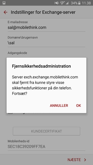 Vælg OK