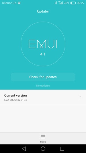 Select Check for updates