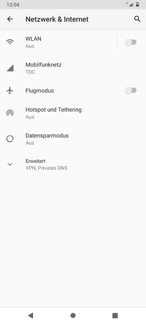 Wählen Sie Mobilfunknetz