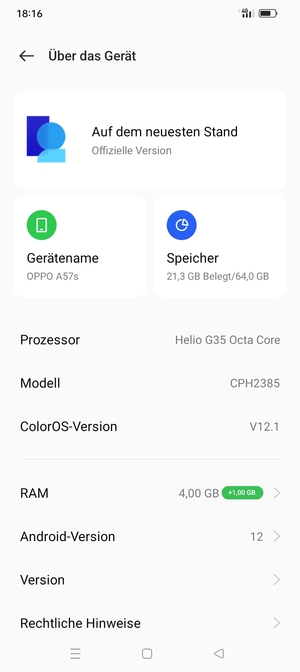 Wählen Sie Software-Update