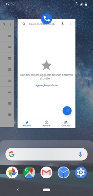 Scorri verso l'alto le app per chiuderle