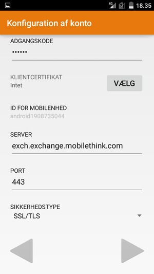 Scroll ned og vælg Næste