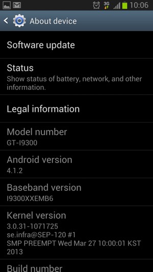 Select Software update 
   
