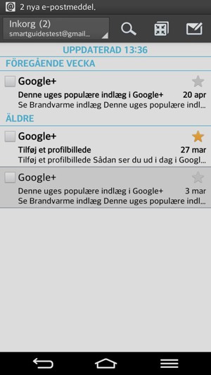 Din Gmail/Hotmail är klar att användas