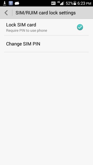 Select Change SIM PIN