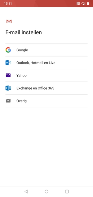 Selecteer Outlook, Hotmail en Live