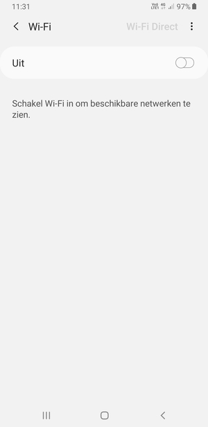 Schakel Wi-Fi in