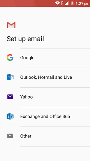 Select Outlook, Hotmail and Live