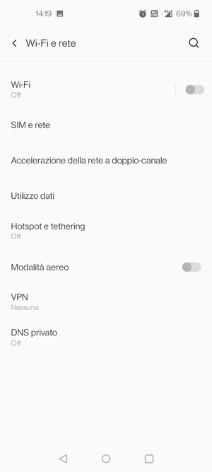 Seleziona Hotspot e tethering
