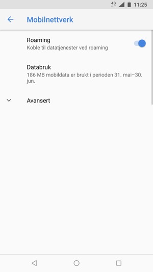 Slå Roaming på eller av