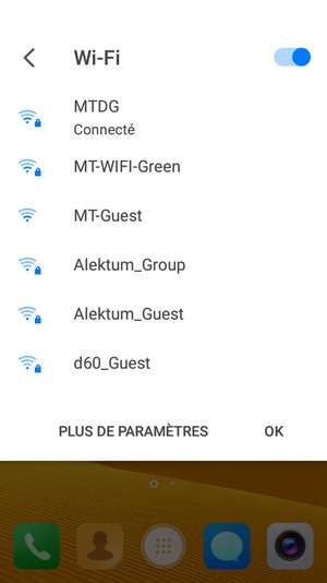 Désactiver le Wi-Fi