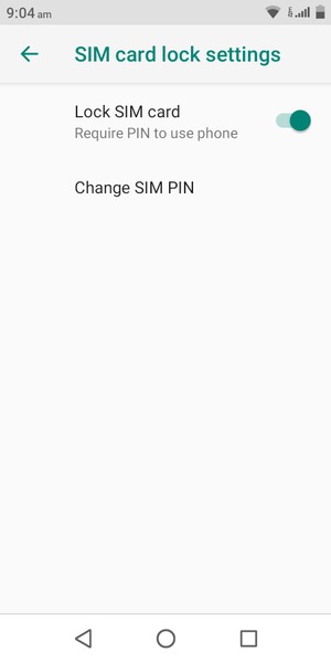 Select Change SIM PIN