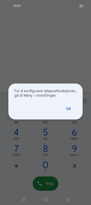 Hvis personsvar ikke er innstilt, velg OK
