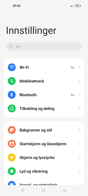 Velg Mobilnettverk
