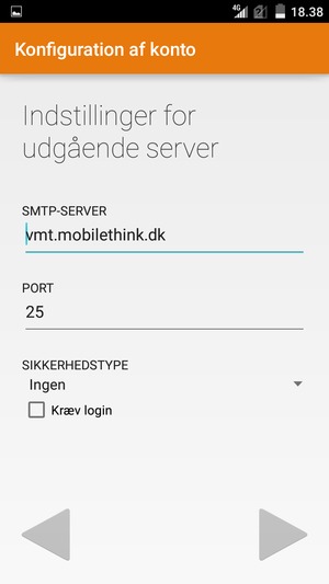 Fjern markeringen i tjekboksen Kræv login og vælg Næste