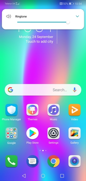 Continue to press to take the volume down to the required level