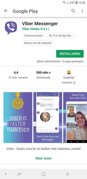 Selecteer INSTALLEREN