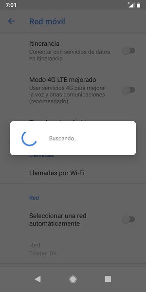 Espere a que la búsqueda termine