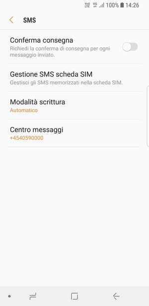 Seleziona Centro messaggi