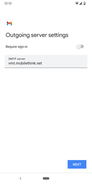 Turn off Require sign-in and select NEXT