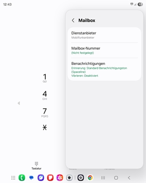 Wählen Sie Mailbox-Nummer