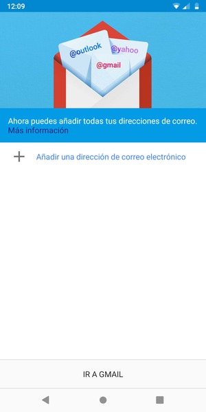Seleccione Añadir una dirección de correo electrónico