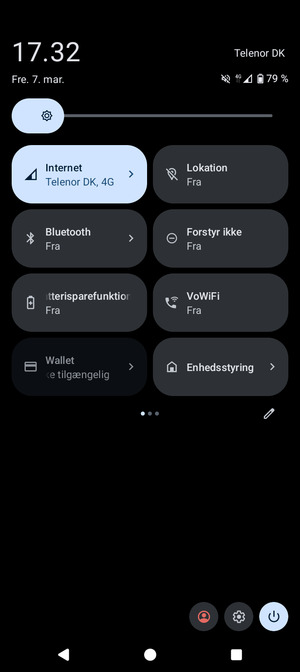 Vælg Batterisparefunktion