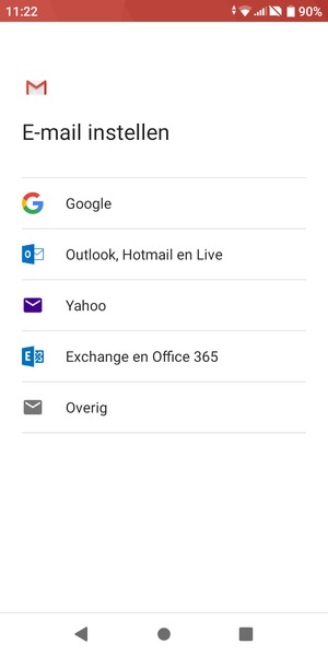 Selecteer Google