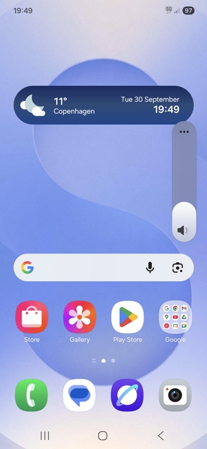 Continue to press to take the volume down to the required level