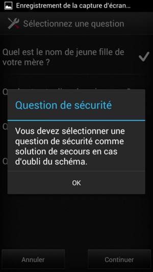 Sélectionnez OK
