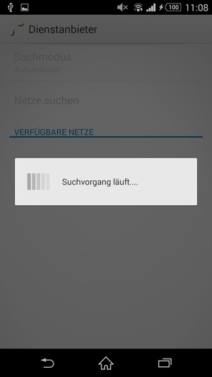 Warten Sie, bis die Suche abgeschlossen ist